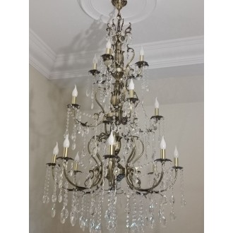 Большая люстра 3 яруса 16 ламп - Миниатюра 1