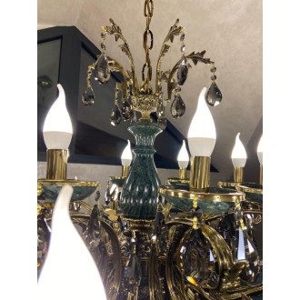 Большая люстра 2 яруса с камнем - Миниатюра 3