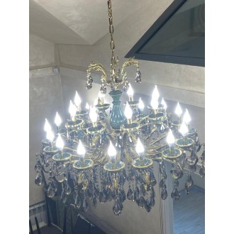 Большая люстра 2 яруса с камнем - Миниатюра 2