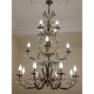 Большая люстра 3 яруса 16 ламп - Миниатюра 2