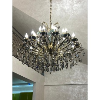 Большая люстра 2 яруса с камнем - Миниатюра 1