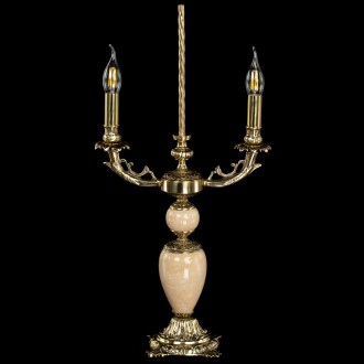 Настольная лампа Антик №2 с камнем - Миниатюра 6