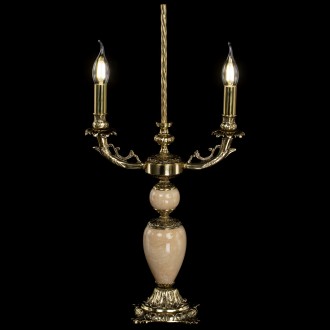 Настольная лампа Антик №2 с камнем - Миниатюра 7