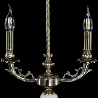 Настольная лампа Антик №2 с камнем - Миниатюра 8