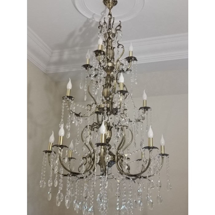 Большая люстра 3 яруса 16 ламп - Изображение 1