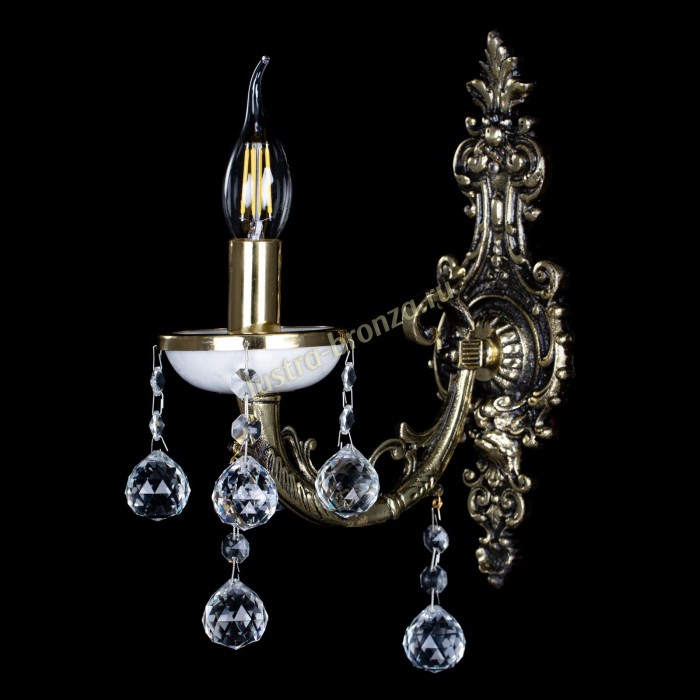 Бра Атланта из мрамора №1 Шар - Изображение 1