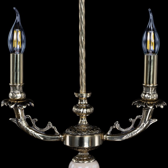 Настольная лампа Антик №2 с камнем - Изображение 8