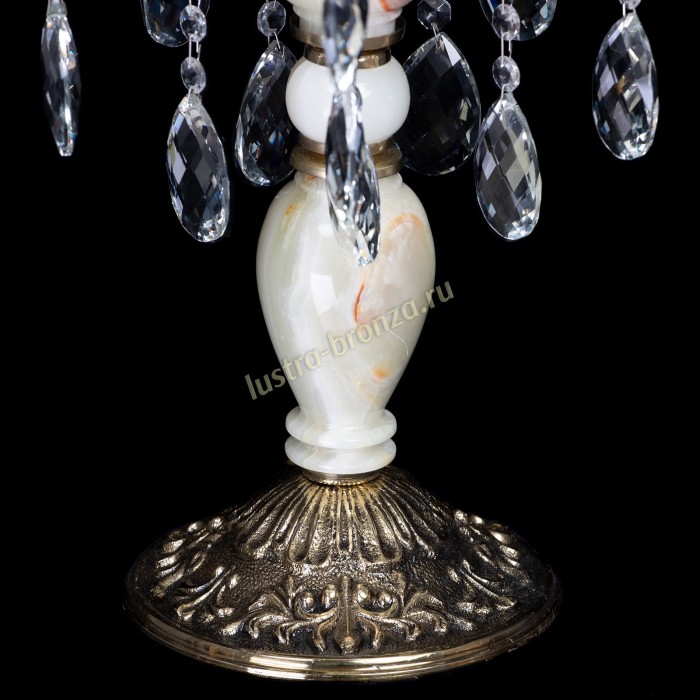 Настольная лампа Антик №5 с камнем - Изображение 4